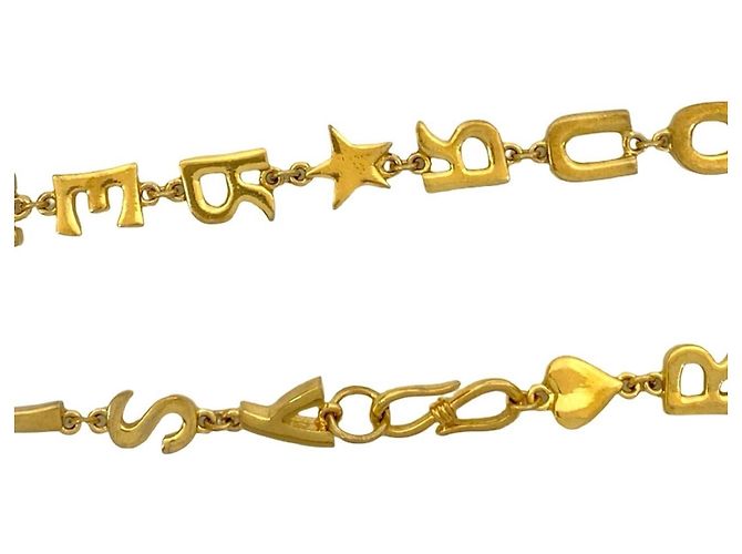 Collana a catena con motivo logo YSL Yves Saint Laurent - vista 4