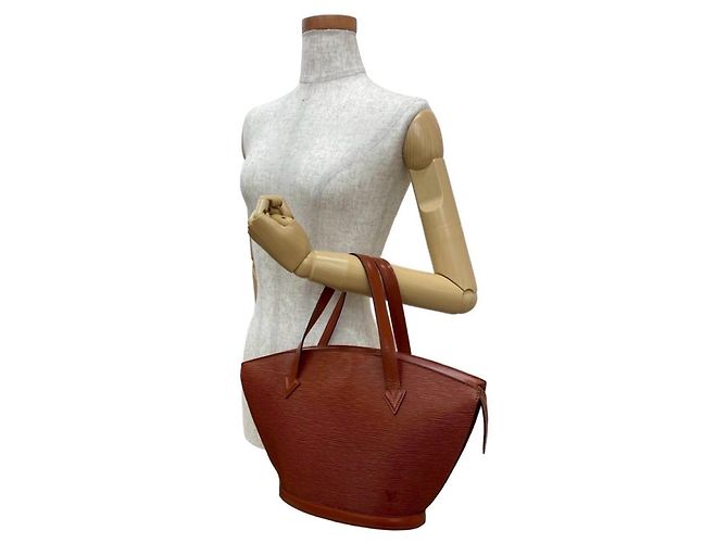 Borsa a mano vintage Saint Jacques in pelle Epi Louis Vuitton Marrone - vista 2