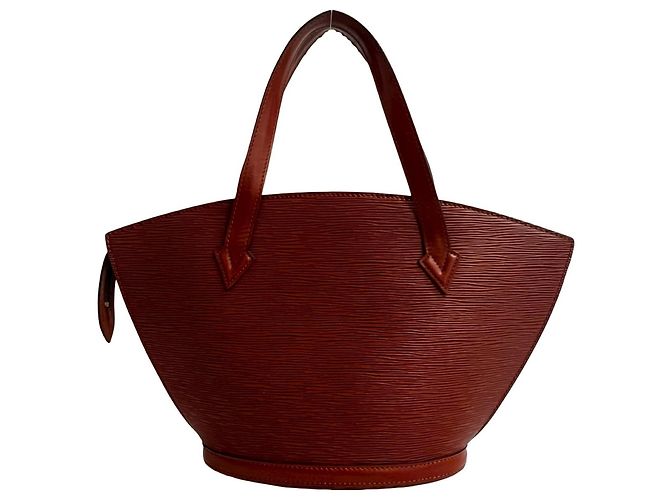 Borsa a mano vintage Saint Jacques in pelle Epi Louis Vuitton Marrone - vista 3