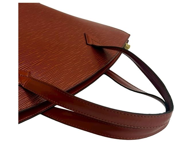 Borsa a mano vintage Saint Jacques in pelle Epi Louis Vuitton Marrone - vista 4