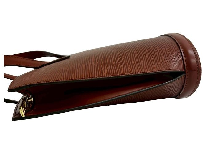 Borsa a mano vintage Saint Jacques in pelle Epi Louis Vuitton Marrone - vista 5