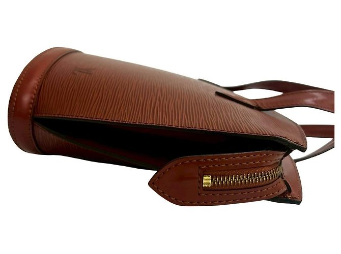 Borsa a mano vintage Saint Jacques in pelle Epi Louis Vuitton Marrone - vista 6