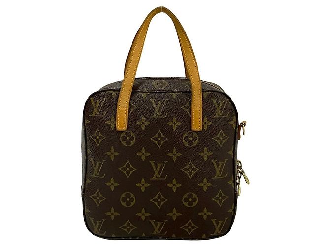 Louis Vuitton Vintage Spontini Monogram Leather Shoulder Bag Brown - view 4
