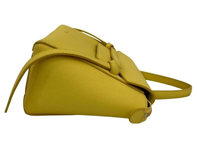 Belt Bag Céline CELINE Nano Leder Gürteltasche Gelb - Ansicht 6