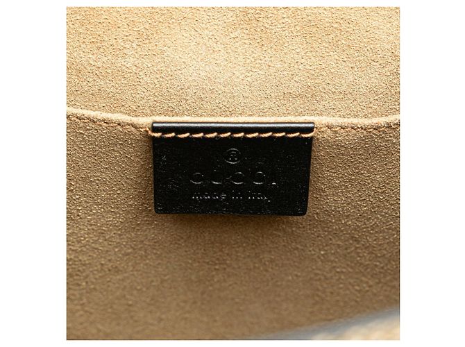 Gucci GG Supreme Padlock Rucksack Braun Schwarz Beige - Ansicht 8