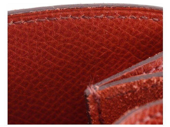 Pochette Vespa Hermès in pelle arancione - vista 9