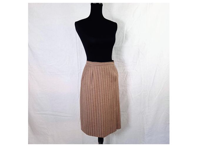 Cacharel Vestido midi Cacaharel de lana Marrón claro - vista 3