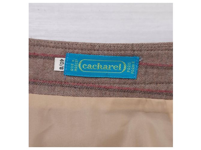 Cacharel Vestido midi Cacaharel de lana Marrón claro - vista 4