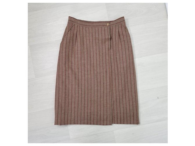 Cacharel Vestido midi Cacaharel de lana Marrón claro - vista 7