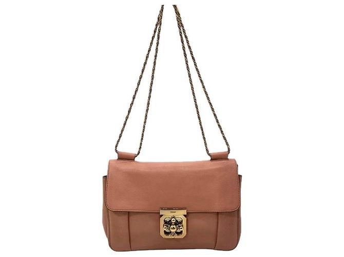 Chloé Elsie Shoulder Bag Pink Leather - view 3