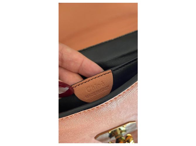 Chloé Elsie Shoulder Bag Pink Leather - view 9