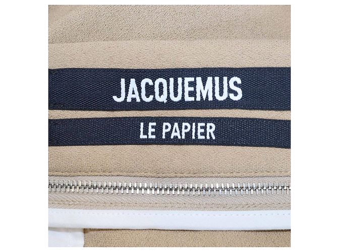 Saia midi Draggiu La Juve em tecido misto bege da Jacquemus - vista 5