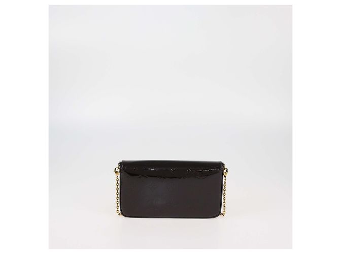Pochette Felicie Monogram Vernis Amarante di Louis Vuitton Bordò - vista 4