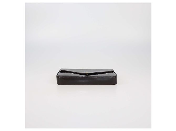 Pochette Felicie Monogram Vernis Amarante di Louis Vuitton Bordò - vista 5
