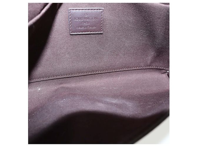 Pochette Felicie Monogram Vernis Amarante di Louis Vuitton Bordò - vista 7