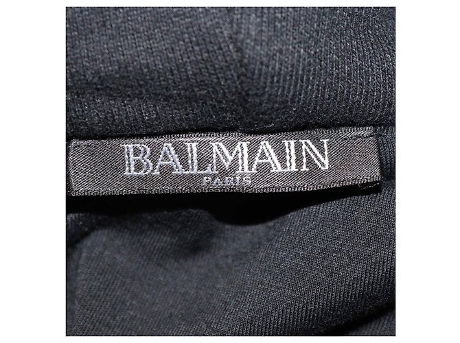 Giacca in cotone con cappuccio e zip con stampa geometrica azteca multicolore Balmain - vista 5