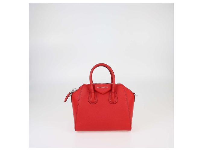 Borsa Antigona mini in pelle rossa Givenchy Rosso - vista 2