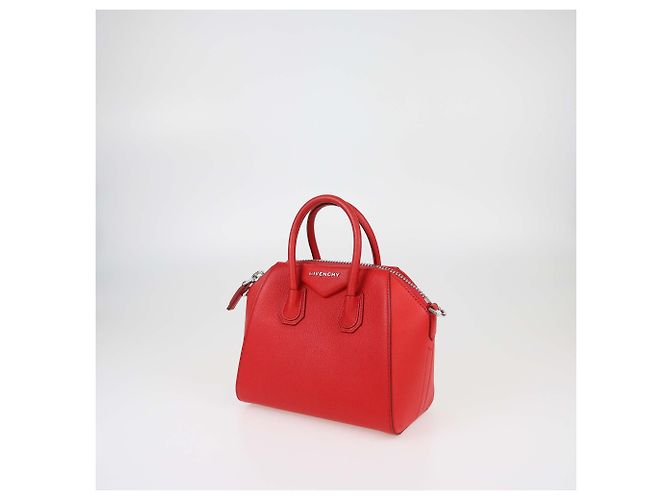 Borsa Antigona mini in pelle rossa Givenchy Rosso - vista 3