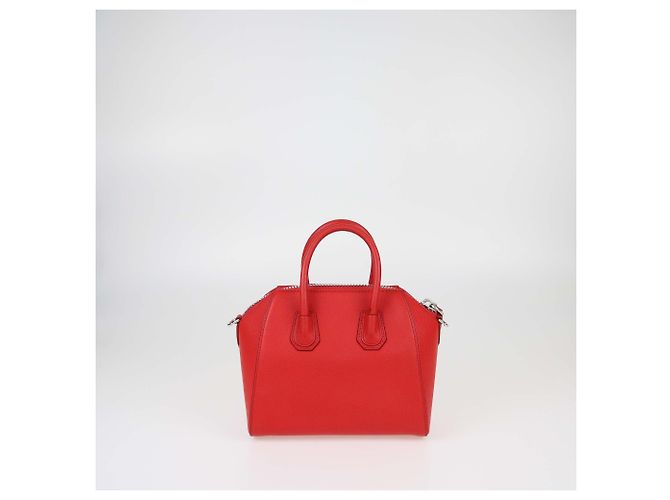 Borsa Antigona mini in pelle rossa Givenchy Rosso - vista 4