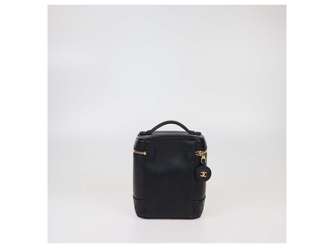 Vanity Beauty case vintage nera Chanel Nero - vista 3