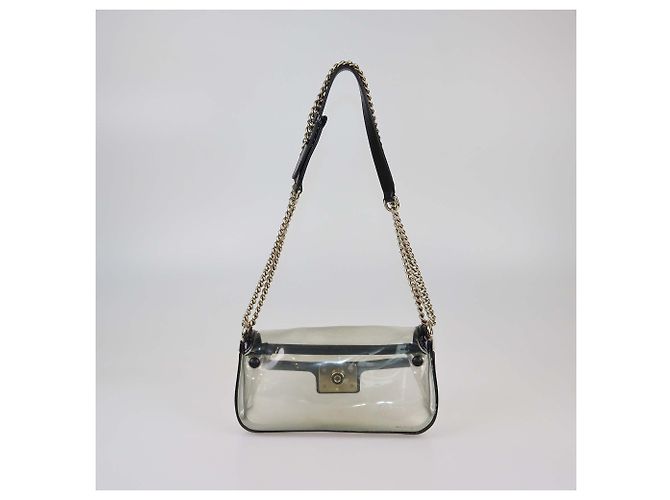 Chanel Black Transparent Vinyl Naked PVC Boy Flap Bag - view 3