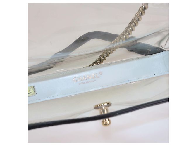 Chanel Black Transparent Vinyl Naked PVC Boy Flap Bag - view 6