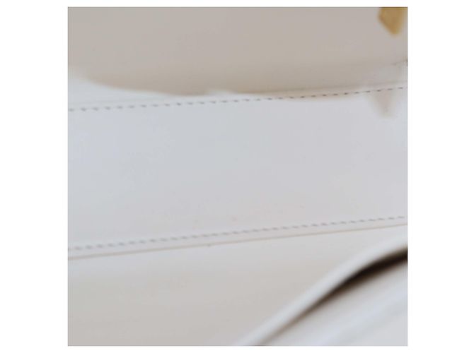 Borsa mini Kelly in pelle bianca trapuntata Chanel Bianco - vista 6