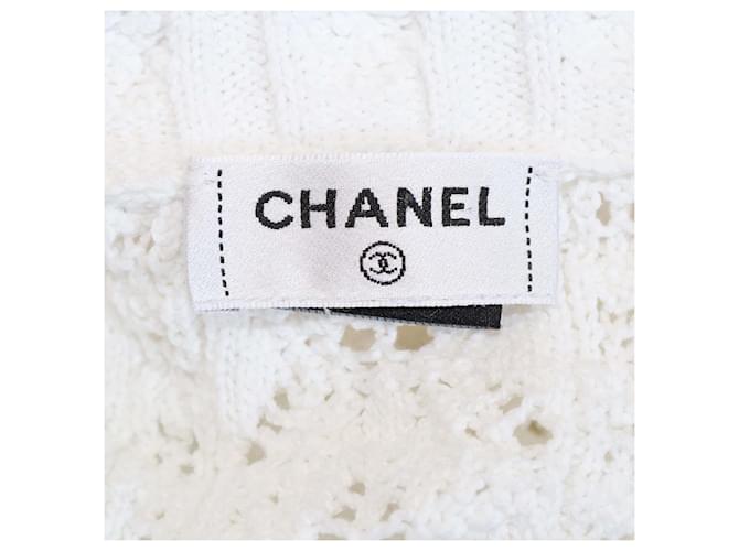 Weißer Häkelpullover von Chanel - Ansicht 5