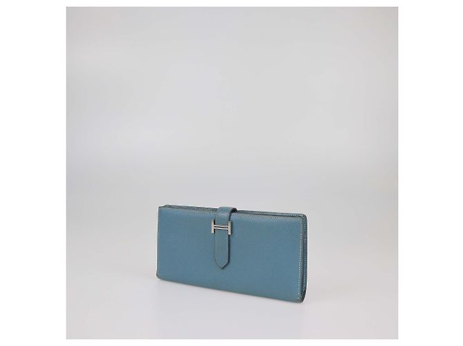 Hermès Cartera Bearn Epsom Azul Jean Hermes - vista 2