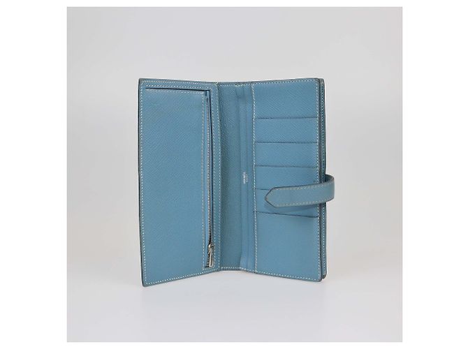Hermès Cartera Bearn Epsom Azul Jean Hermes - vista 5