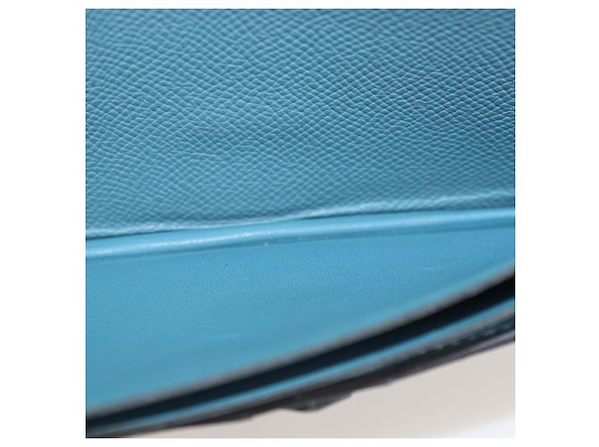 Hermès Cartera Bearn Epsom Azul Jean Hermes - vista 7