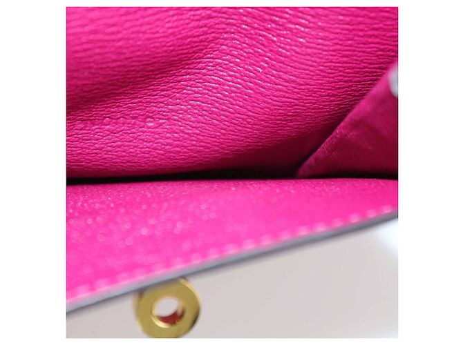 Cartera compacta Kelly de cocodrilo Rose Scheherazade de Hermès - vista 5