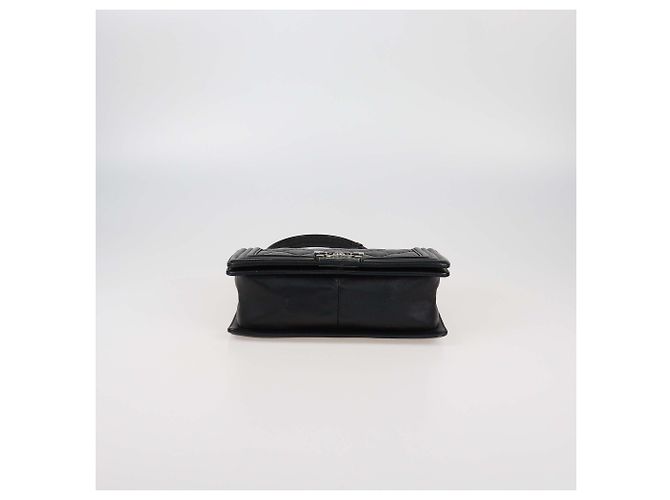Borsa Boy Flap Media in Pelle Trapuntata Nera Chanel Nero - vista 4