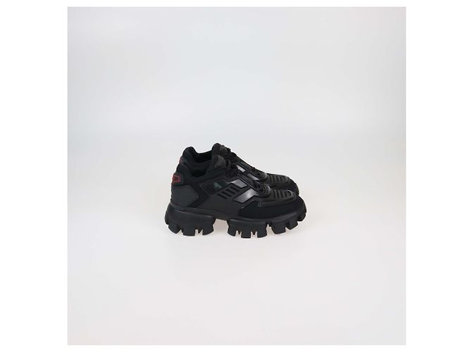 Sneakers basse Prada in tessuto nero e gomma Cloudburst Thunder - vista 3