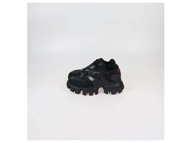 Sneakers basse Prada in tessuto nero e gomma Cloudburst Thunder - vista 4