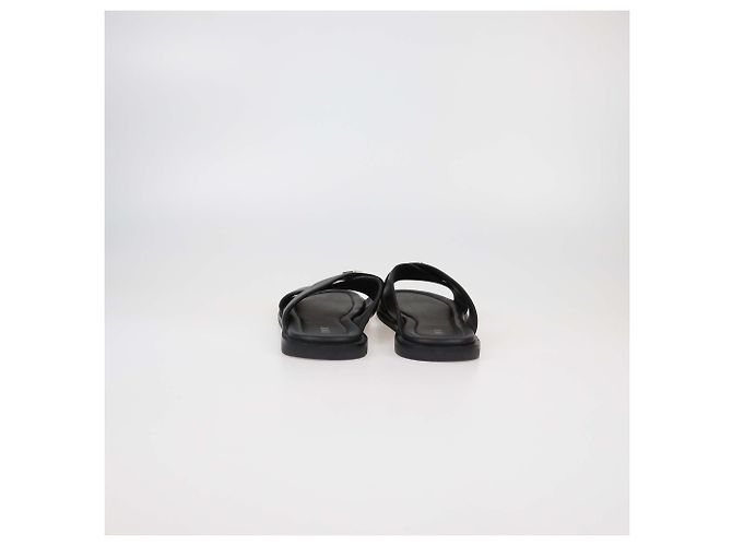 Christian Dior Infradito Piatto Alias in Pelle Nera Dior Homme Nero - vista 5