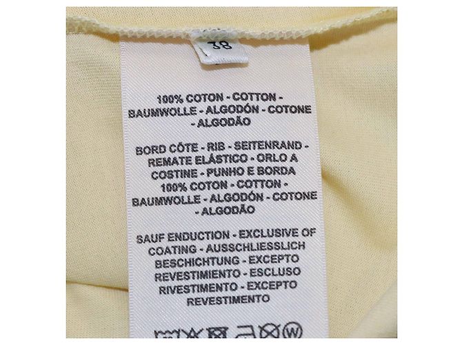 Hermès Camiseta de Manga Corta de Algodón Amarillo con Estampado Arcoíris Faubourg de Hermes - vista 6