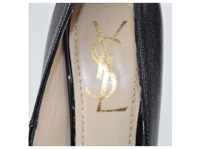 Décolleté Tribtoo in pelle nera Yves Saint Laurent Nero - vista 6