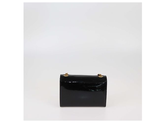 Bolso cruzado pequeño Kate de cuero patentado negro de Saint Laurent - vista 3