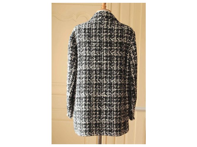 Giacca Lunga in Tweed Gerard Darel Multicolore - vista 4