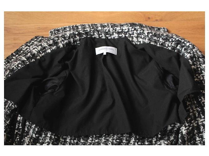 Giacca Lunga in Tweed Gerard Darel Multicolore - vista 5