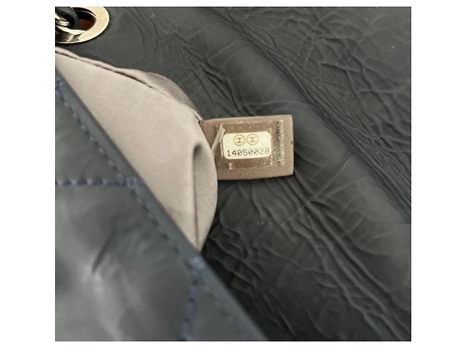Timeless Chanel Borsa a spalla Matelassé Chain Blu Navy Pelle Blu scuro - vista 11