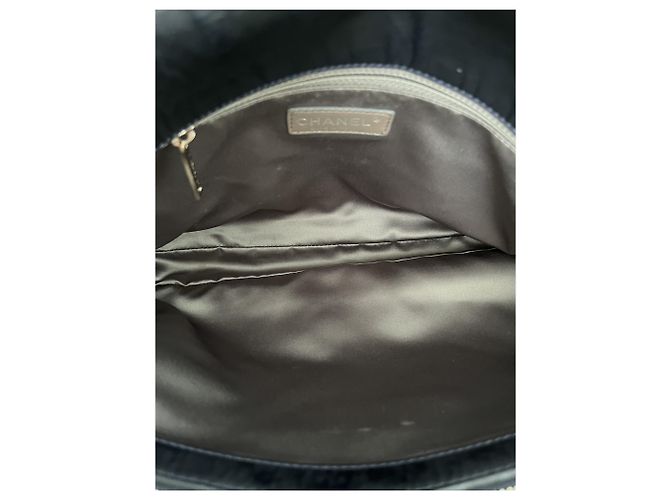 Timeless Chanel Borsa a spalla Matelassé Chain Blu Navy Pelle Blu scuro - vista 9