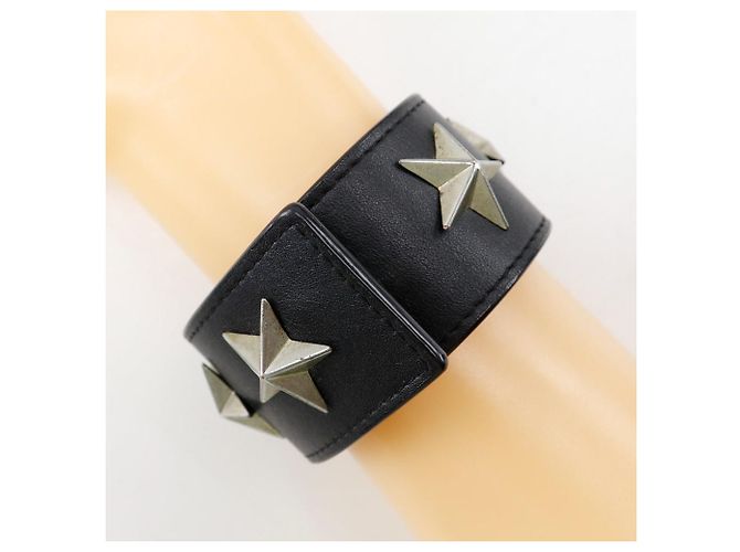 Pulseira de couro com tachas em estrela Givenchy - vista 3
