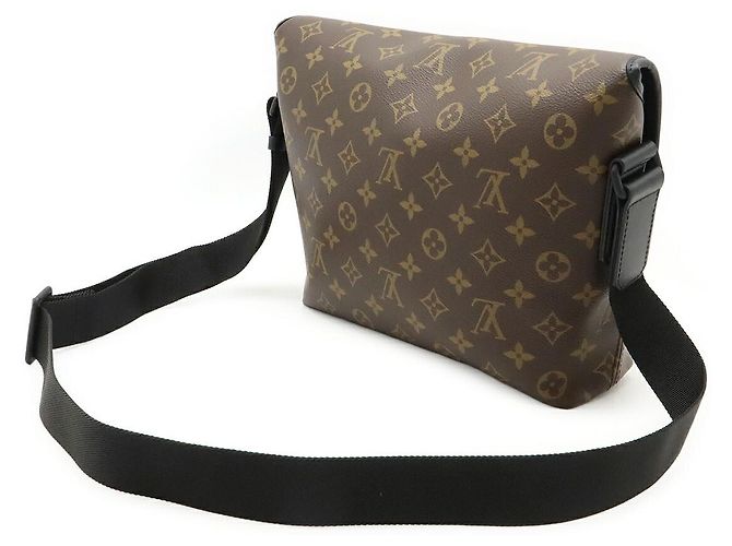 Borsa Messenger Monogram Macassar Louis Vuitton Marrone - vista 2