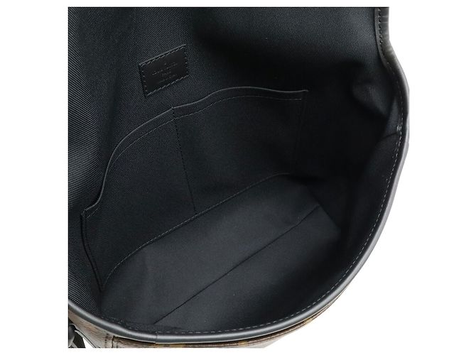 Borsa Messenger Monogram Macassar Louis Vuitton Marrone - vista 6