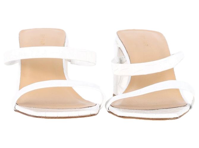 Mules Tanya By Far in pelle bianca - vista 2