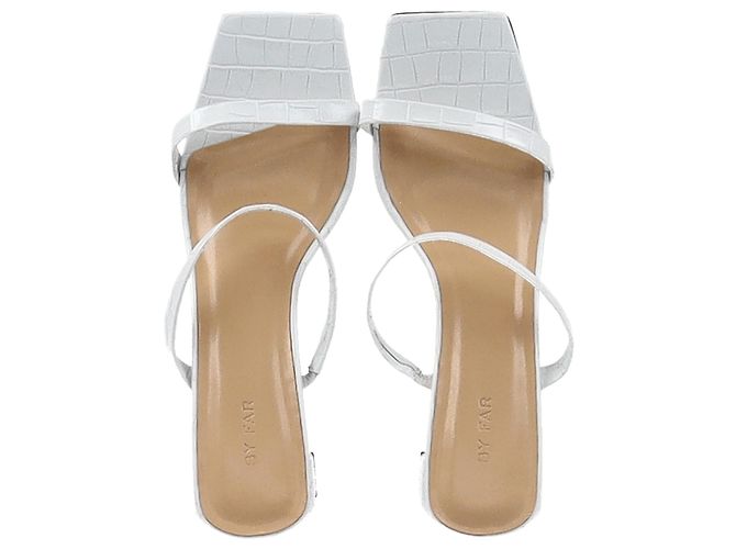 Mules Tanya By Far in pelle bianca - vista 3