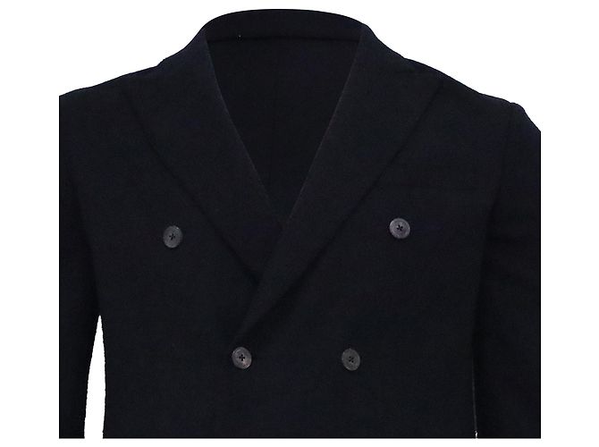 CH Carolina Herrera Double-Breasted Blazer in Black Wool - view 2