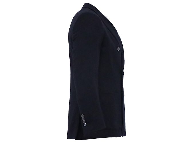 CH Carolina Herrera Double-Breasted Blazer in Black Wool - view 3